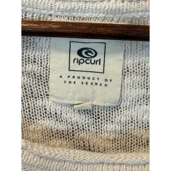 Rip‎ Curl Swell Crew Striped Cotton Slub Sweatshirt Size XL Surfer Skater Beach - Picture 4 of 9